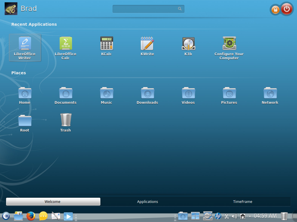 OpenMandriva Lx Menu