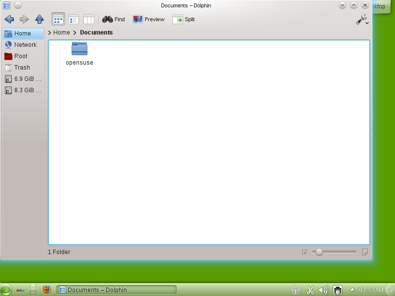 OpenSUSE File management
