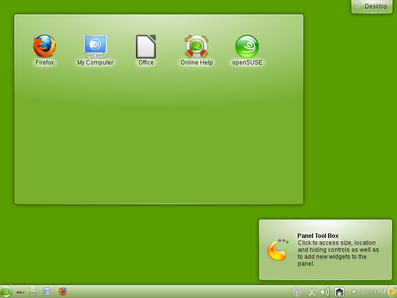 OpenSUSE Tooltip