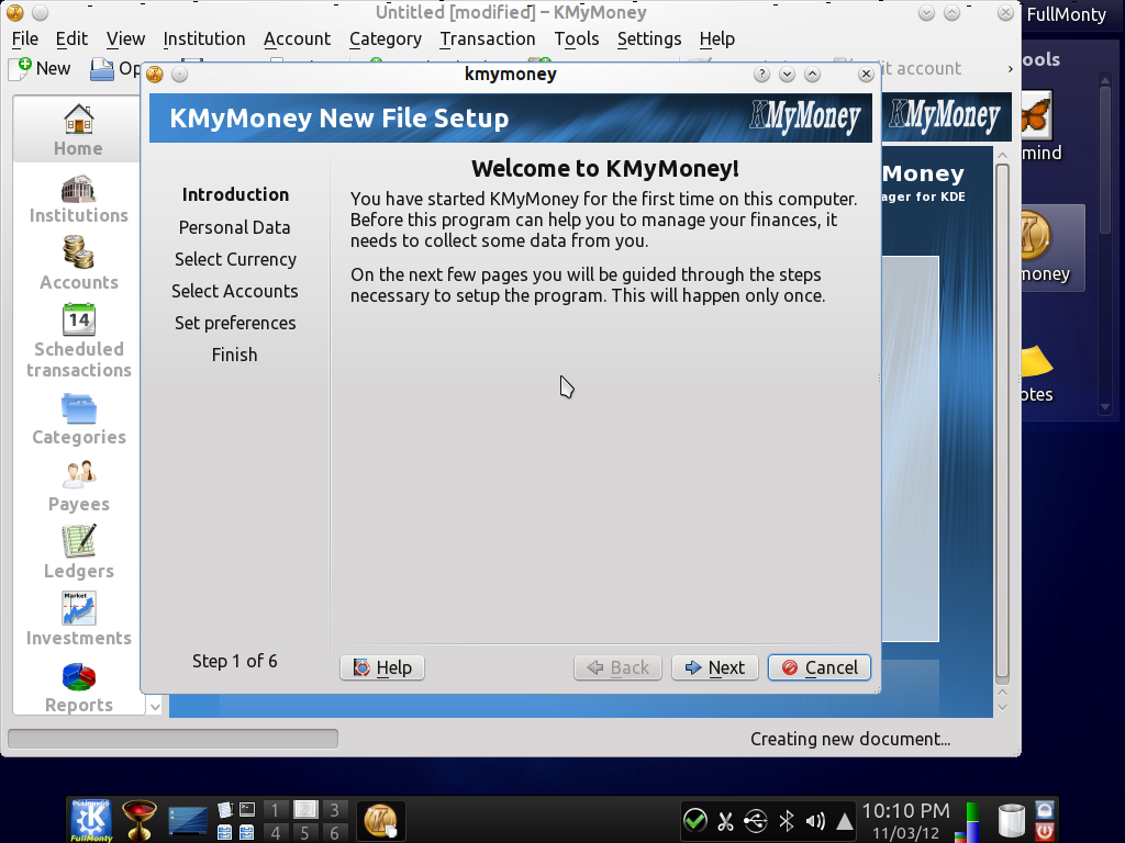 PCLOS FM KMyMoney