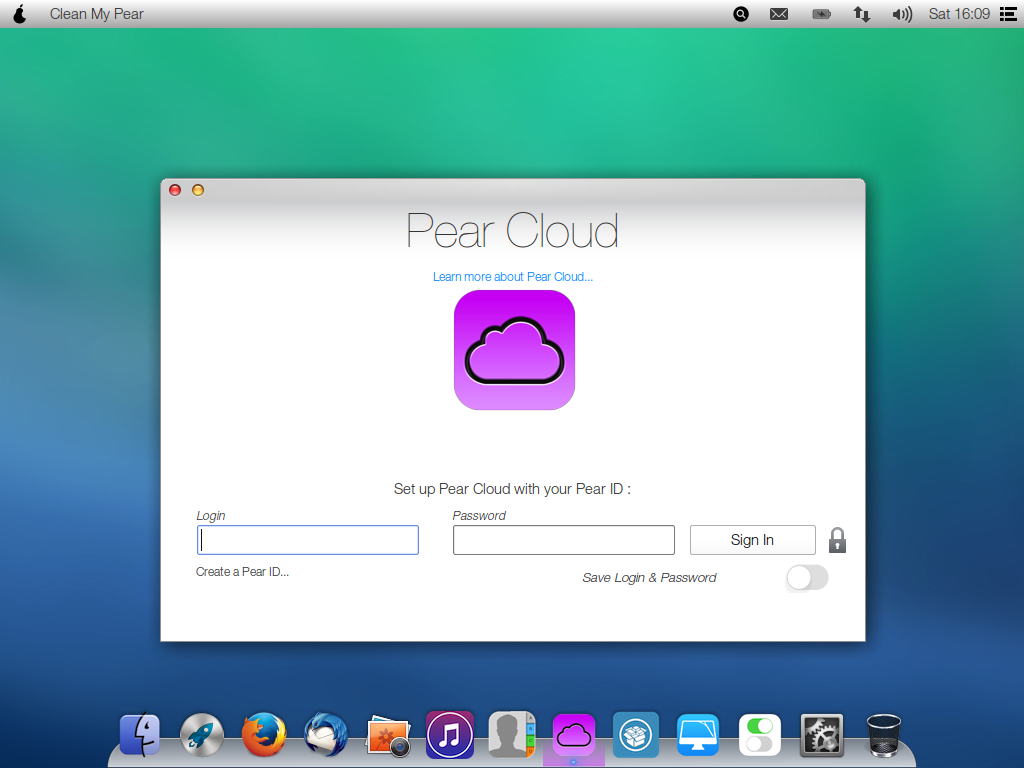 Pear OS 8 PearCloud