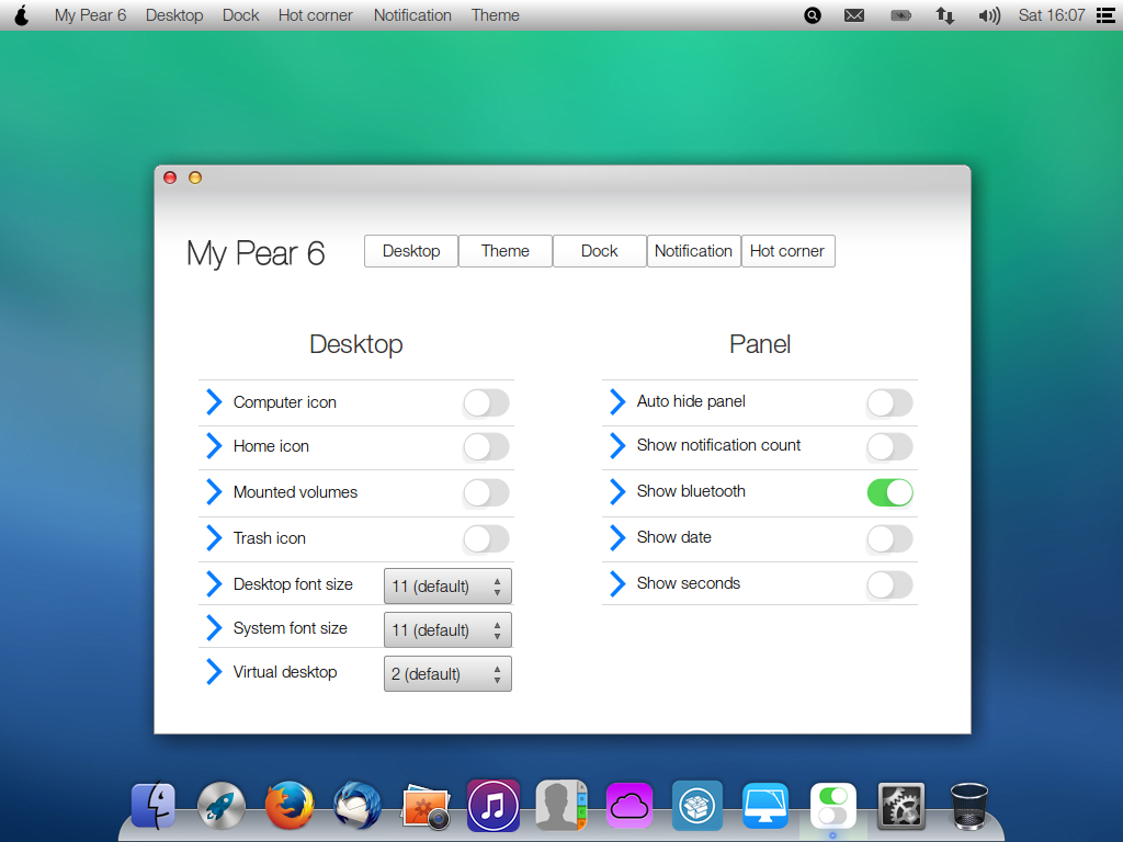 Pear OS 8 My Pear 6