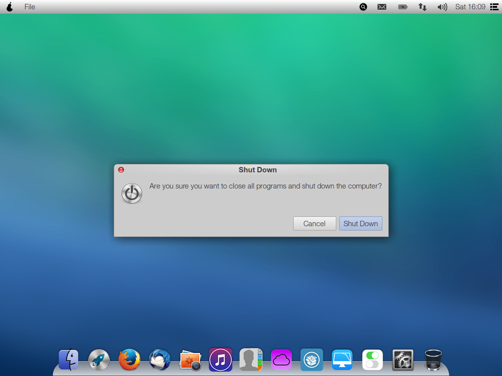 Pear OS 8 Shutdown