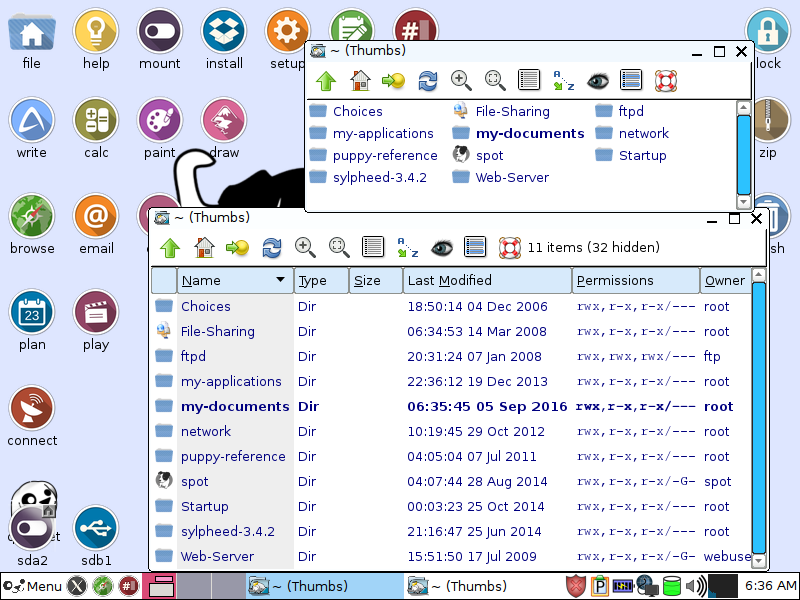 Puppy 6 File manager