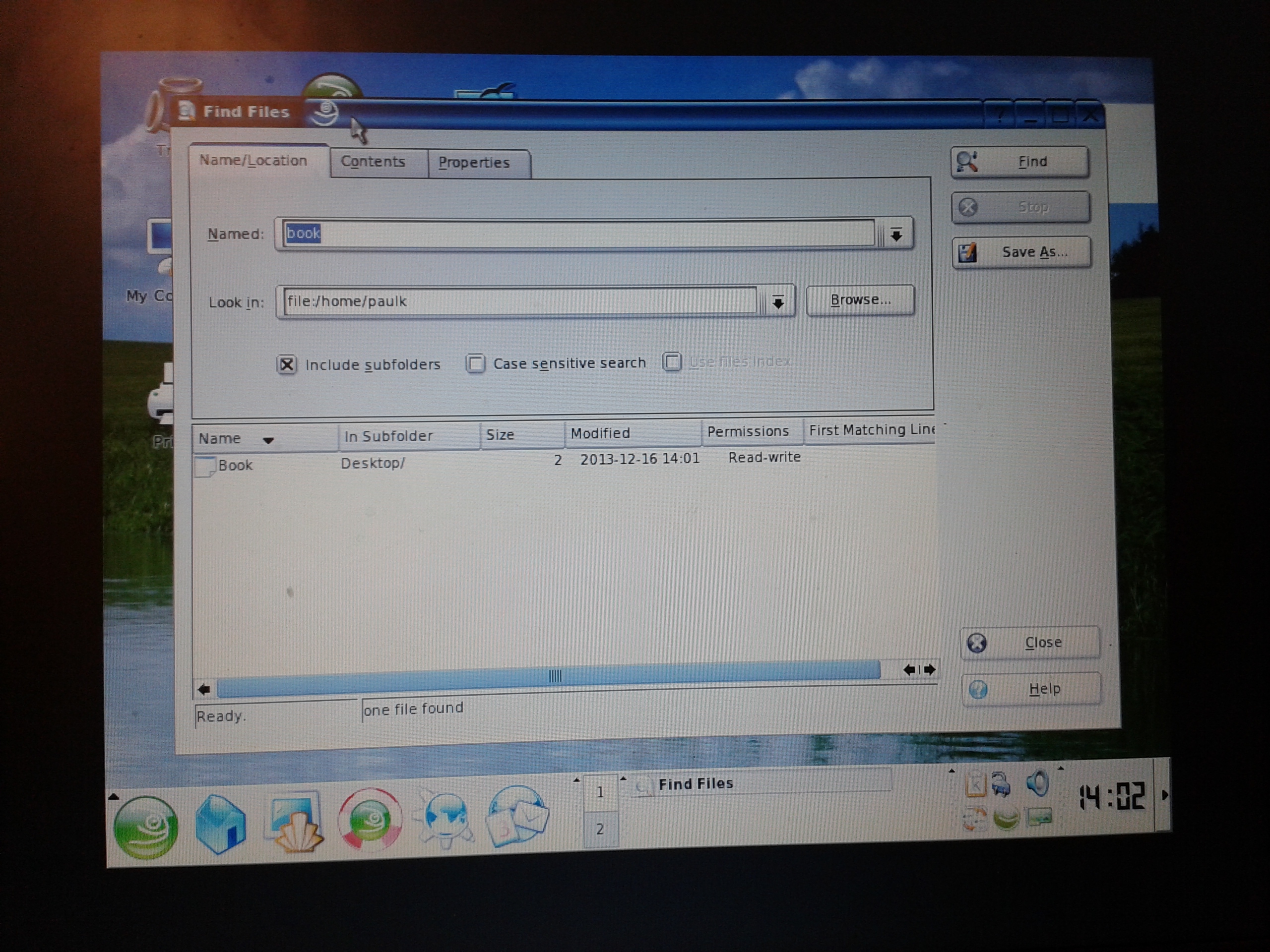 SUSE 9.2 Find