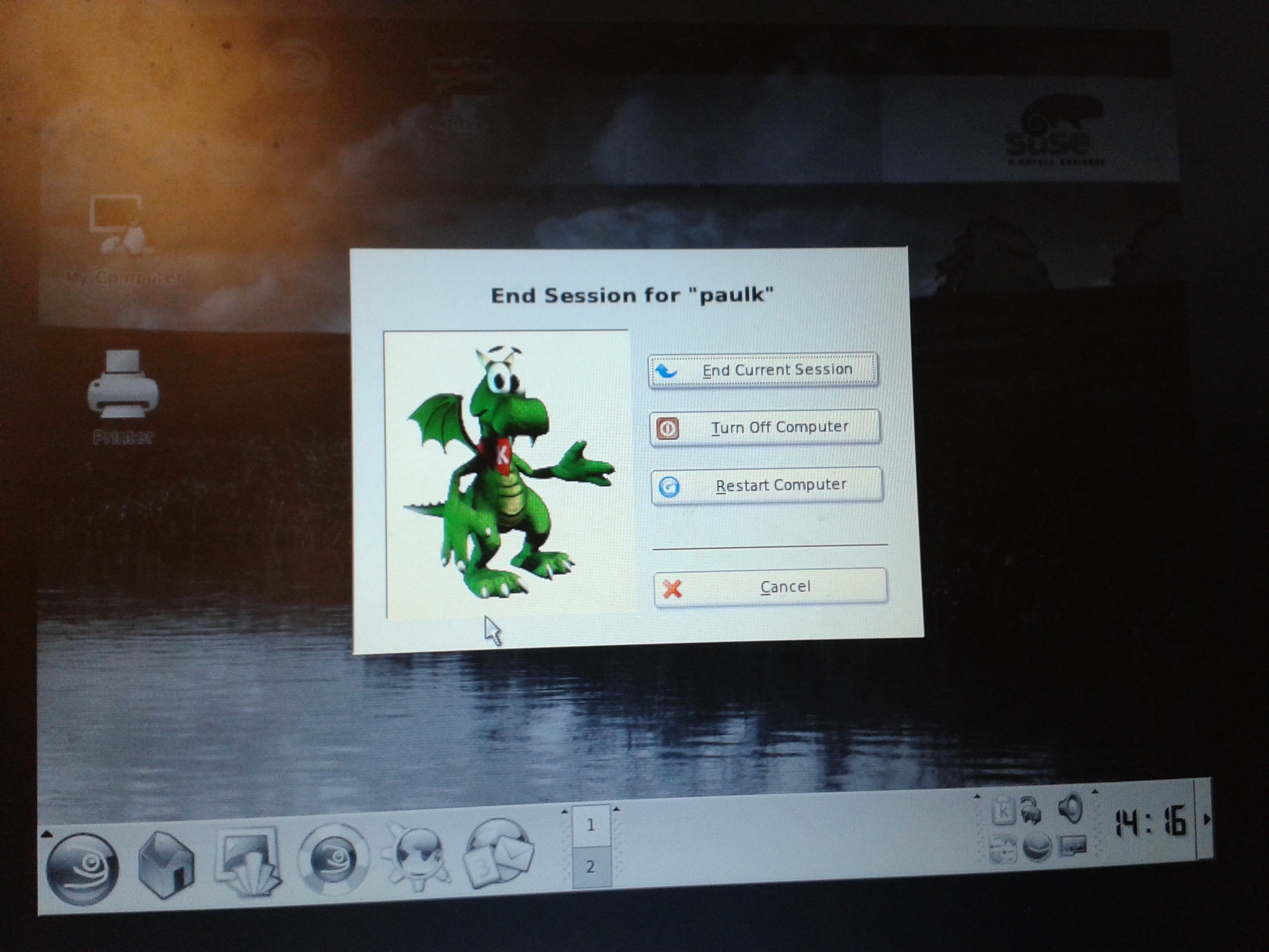 SUSE 9.2 Shutdown
