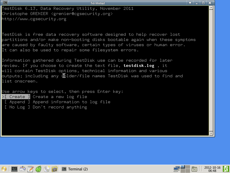 SRC TestDisk
