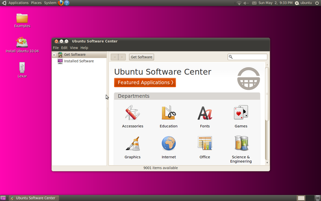 Ubuntu 10.04 Software Center