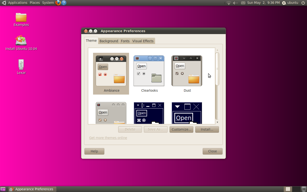 Ubuntu 10.04 Themes