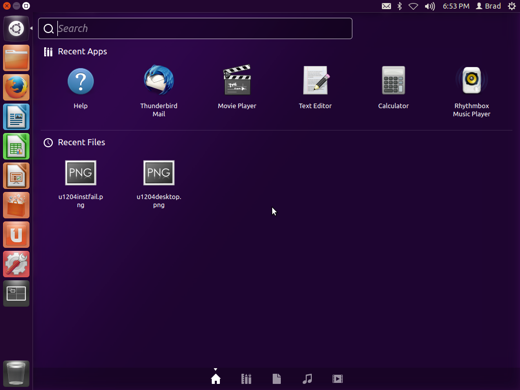 Ubuntu 12.04 Dashboard