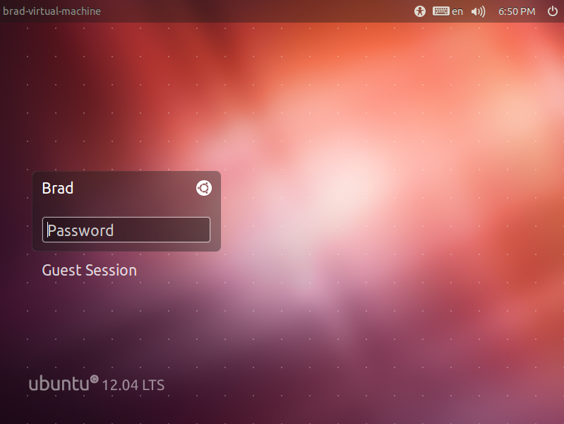 Ubuntu 12.04 Login