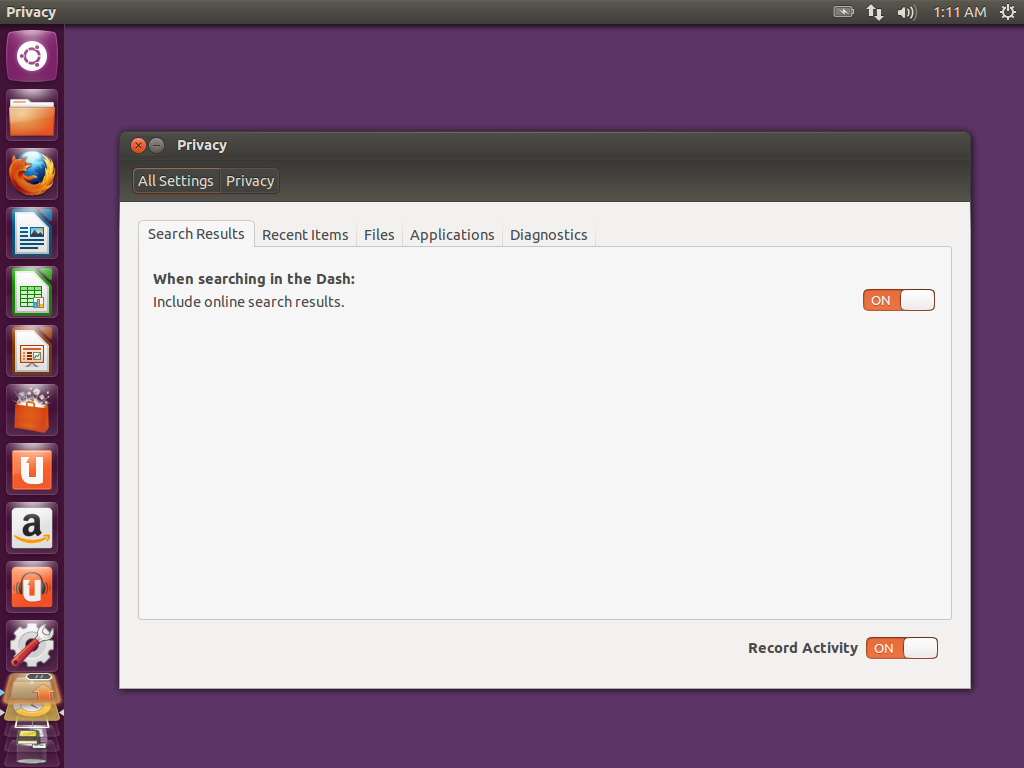 Ubuntu 12.10 HAS NO FREAKING PRIVACY!