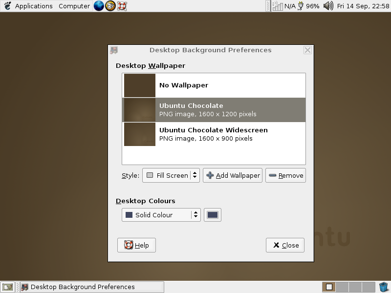 Ubuntu 4.10 Backgrounds