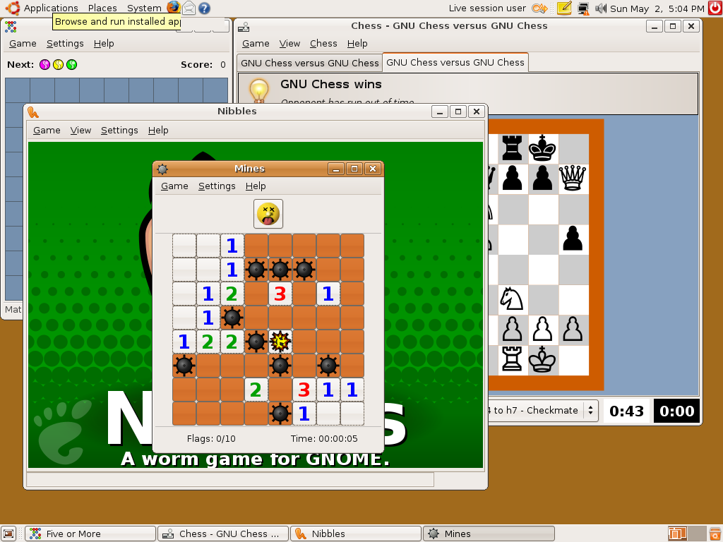 Ubuntu 7.10 Games