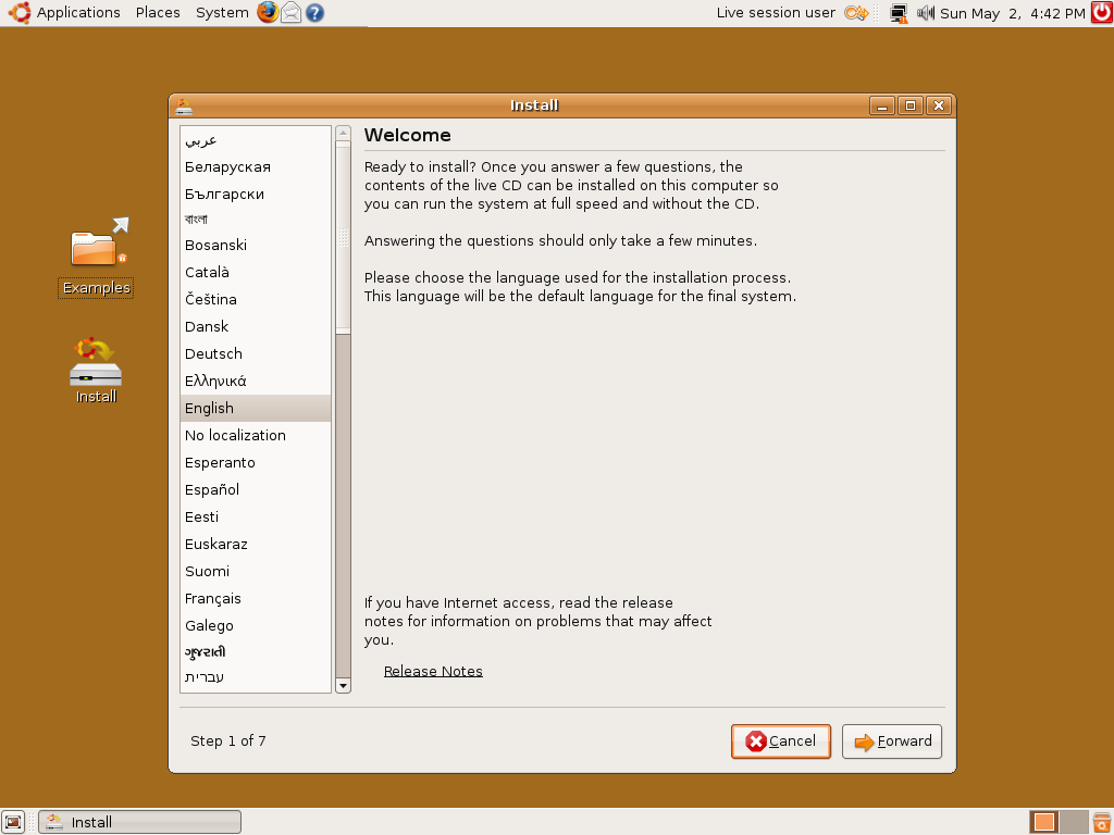 Ubuntu 7.10 Installer