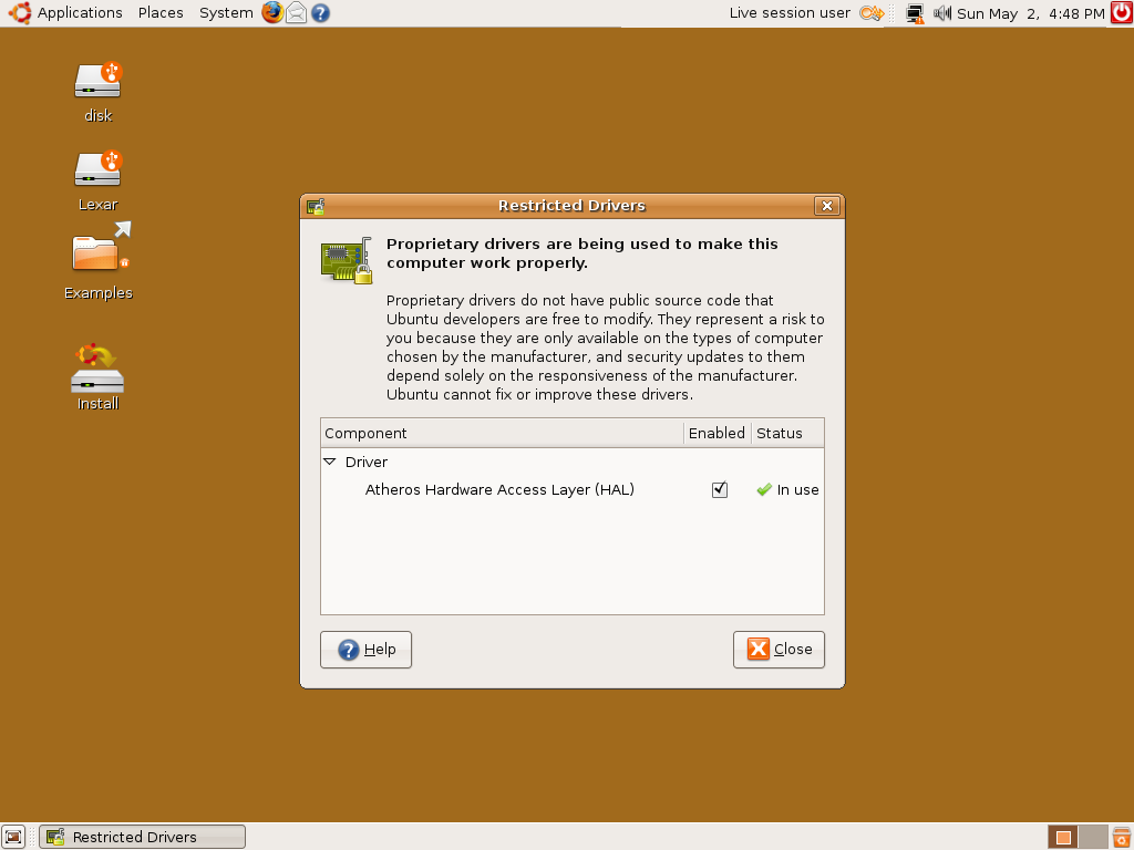 Ubuntu 7.10 Restricted Drivers