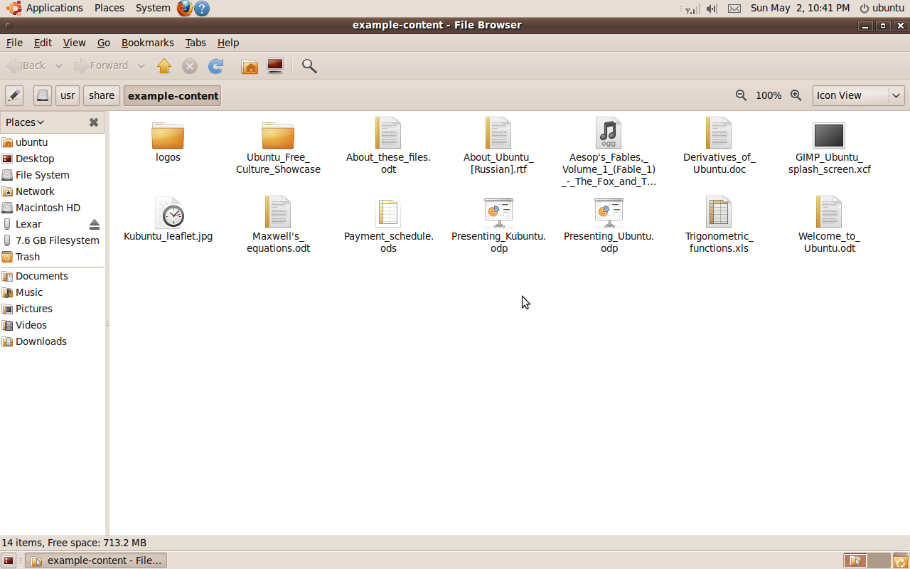 Ubuntu 9.10 File Management
