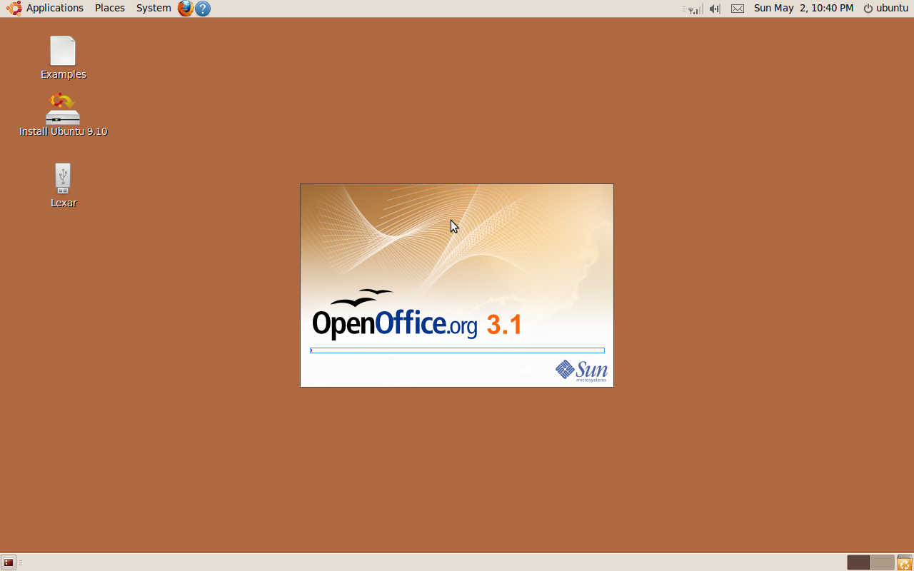 Ubuntu 9.10 OpenOffice