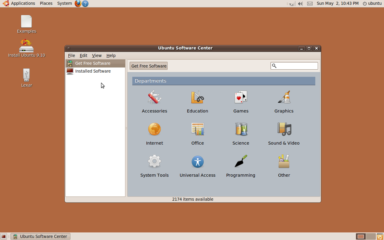 Ubuntu 9.10 Software Center