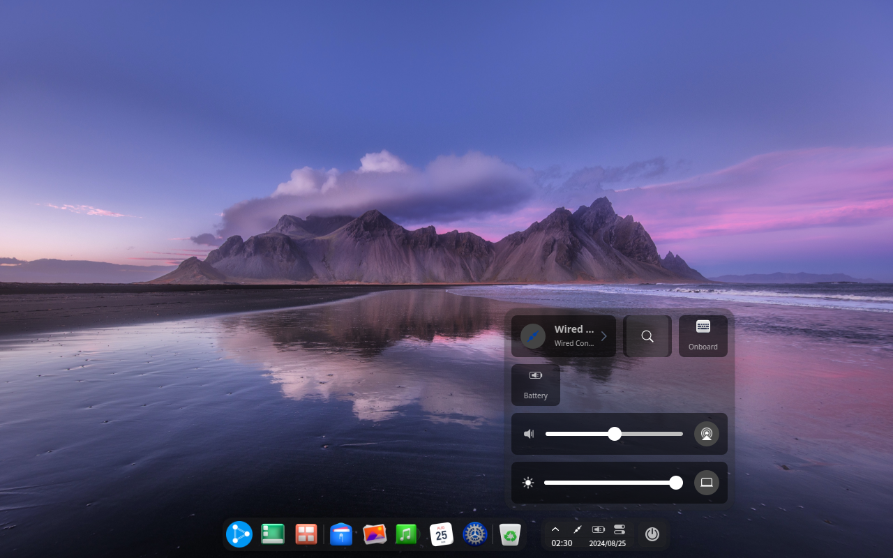 Ubuntu DDE 23.04 Dock settings window