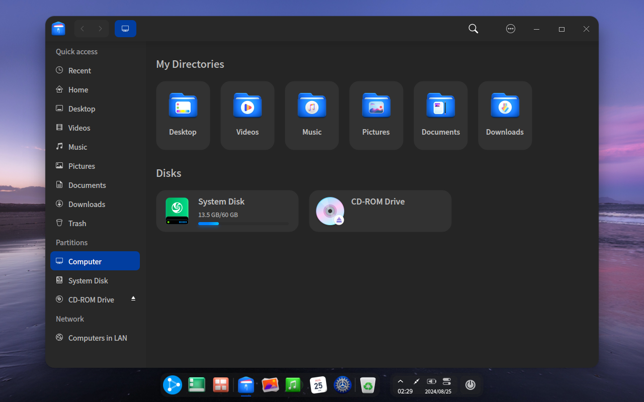 Ubuntu DDE 23.04 File manager