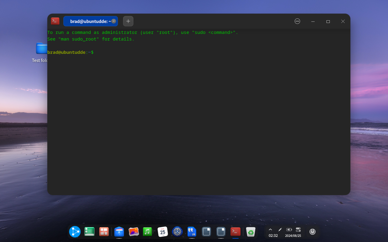 Ubuntu DDE 23.04 Terminal