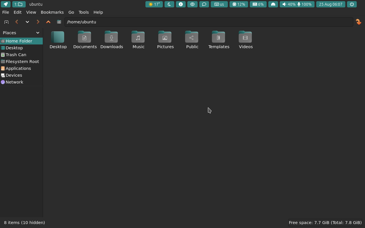 Ubuntu Sway FIle manager