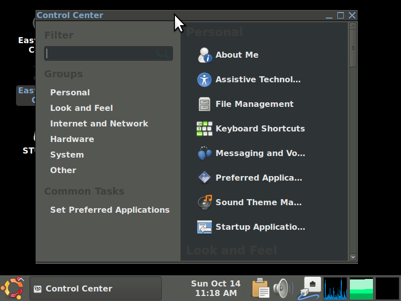 Vinux Control Panel