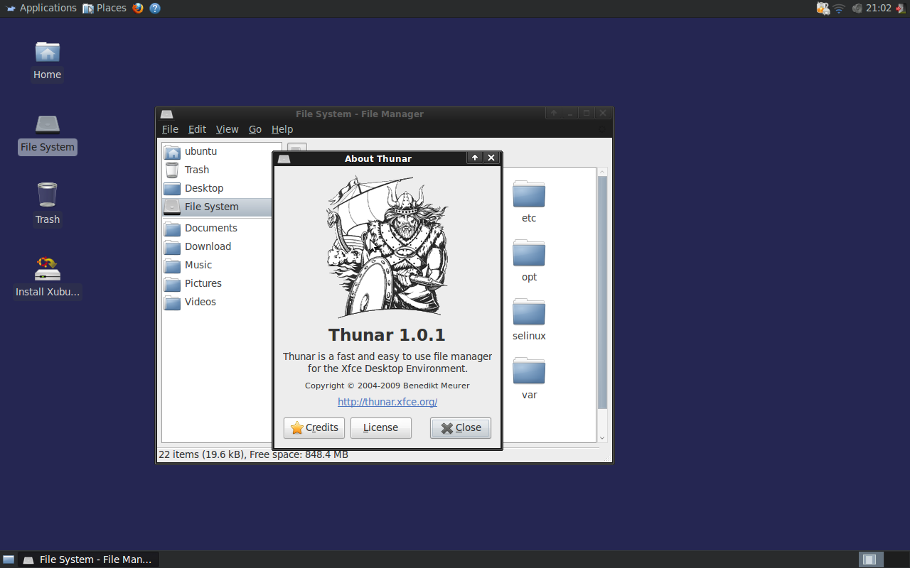 Xubuntu 10.04 File Management