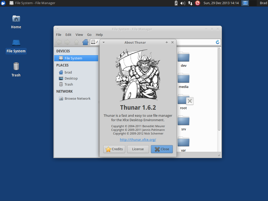 Xubuntu 13.04 File Management