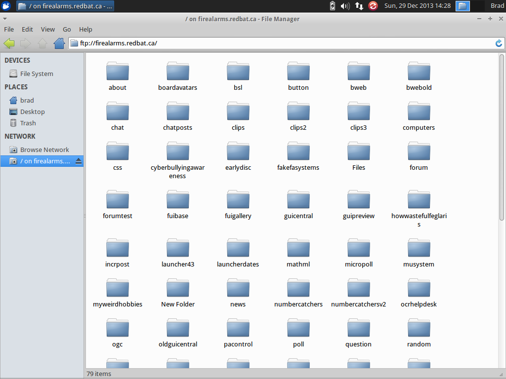 Xubuntu 13.04 FTP browsing