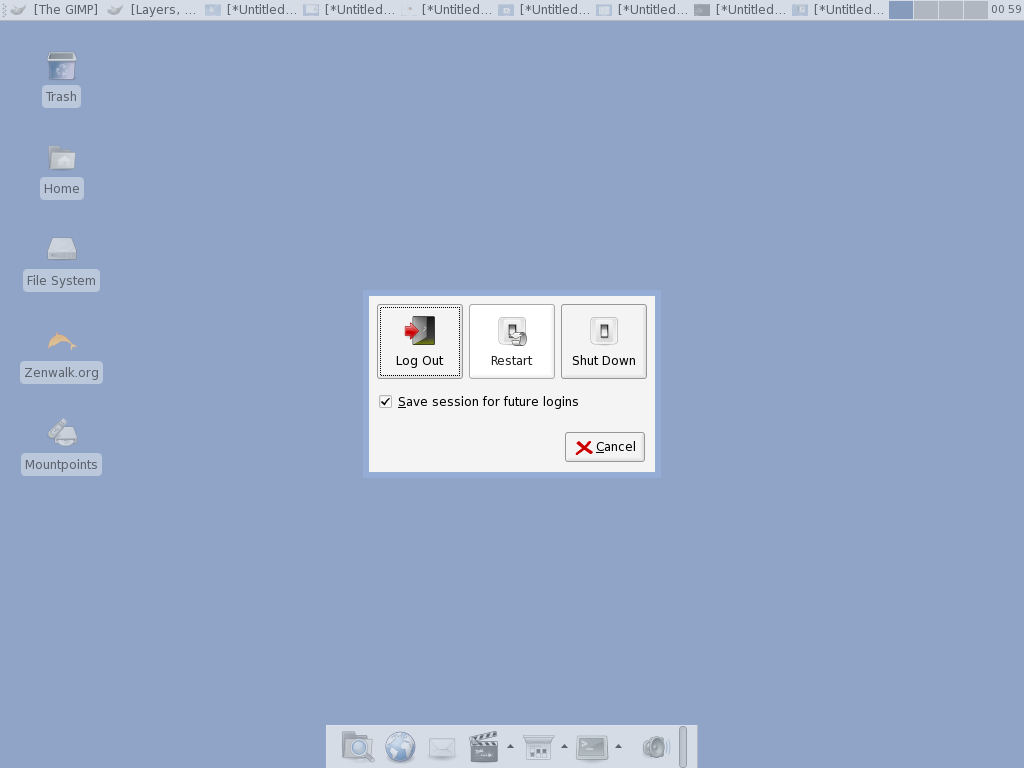 Zenwalk Shutdown