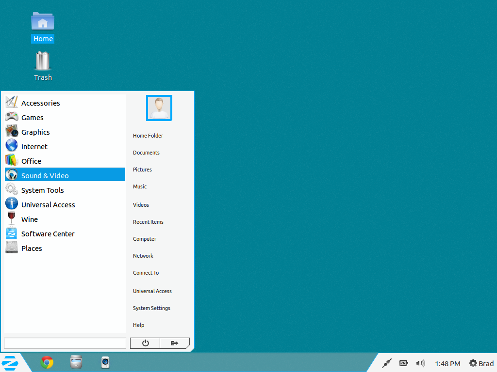 Zorin OS 7 Menu #1