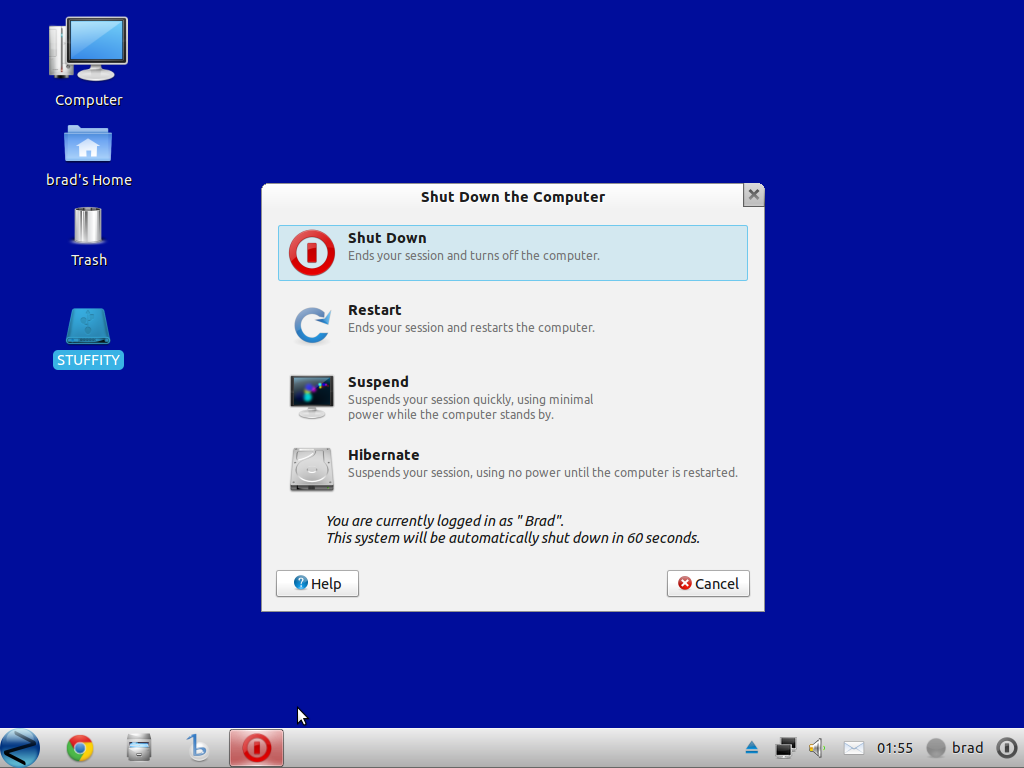 Zorin 5 Shutdown
