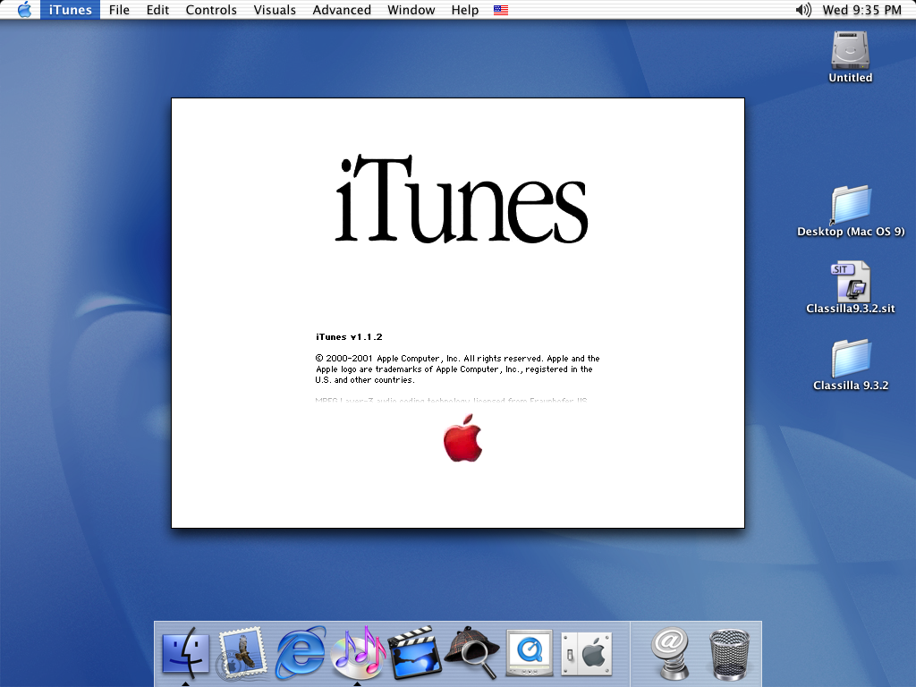 Mac OS 10.1 iTunes