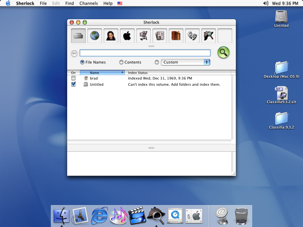 Mac OS 10.1 Search