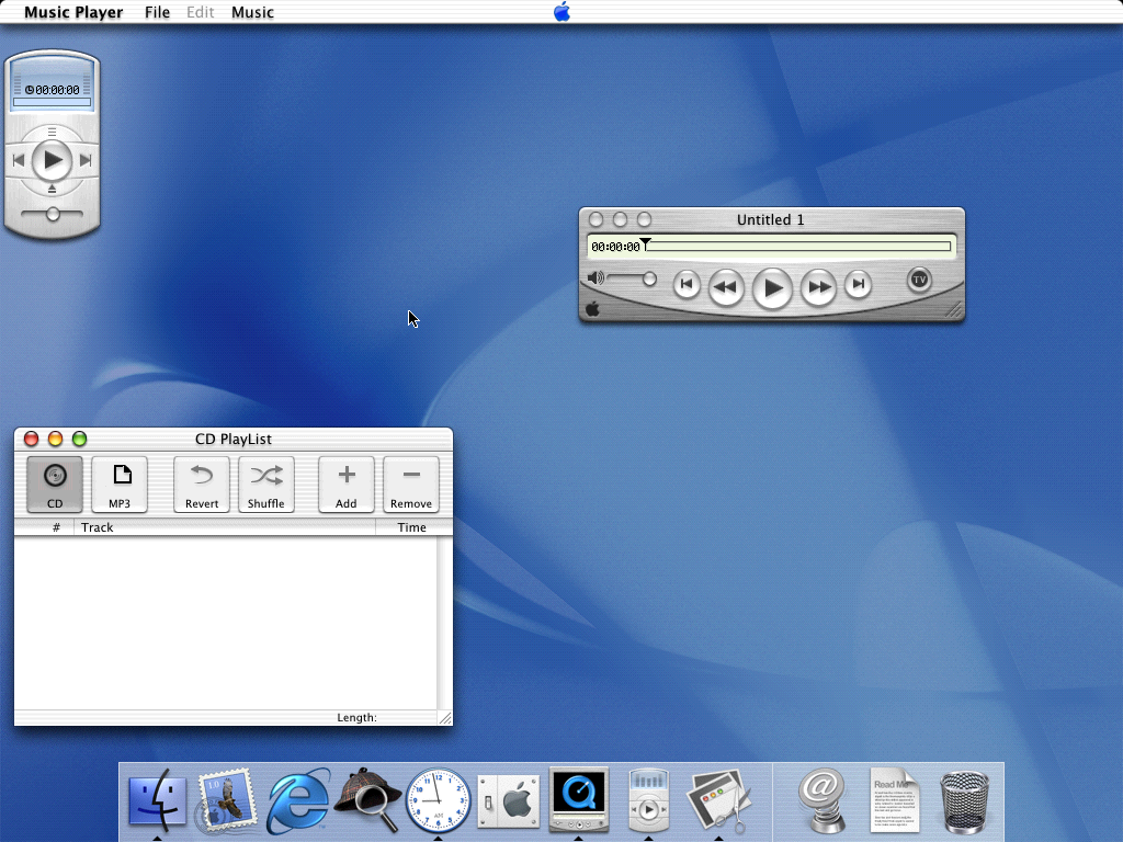Mac OS X Public Beta Music Players