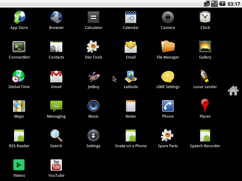 Android x86 Dashboard
