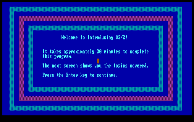 OS/2 1.0 Demo 1