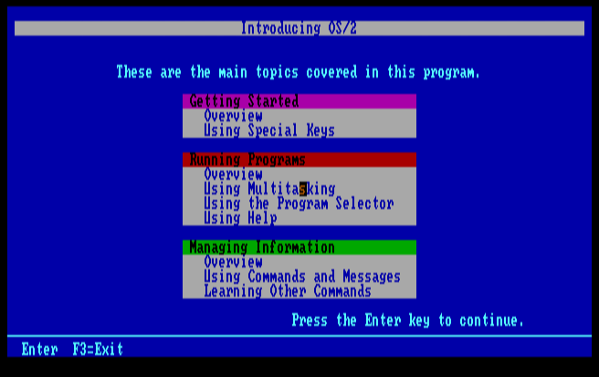 OS/2 1.0 Demo 2