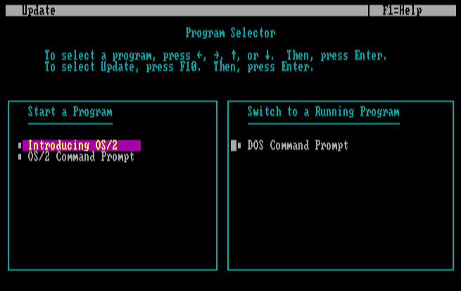 OS/2 1.0 Selector