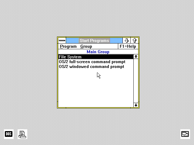 OS/2 1.1 Desktop