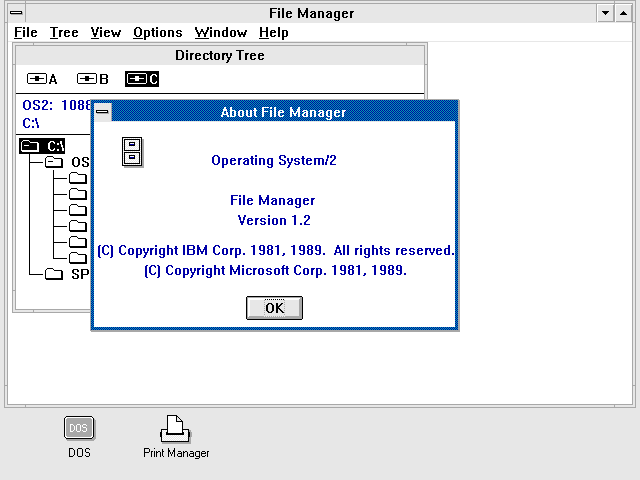OS/2 1.2 File Management