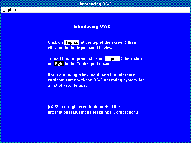 OS/2 1.2 Tutorial
