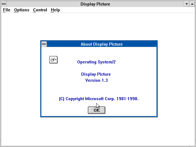 OS/2 1.3 About dialog