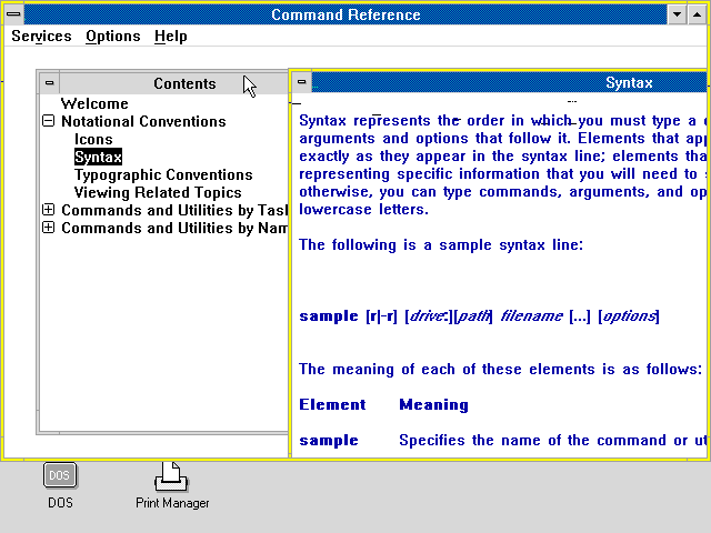 OS/2 1.3 Help