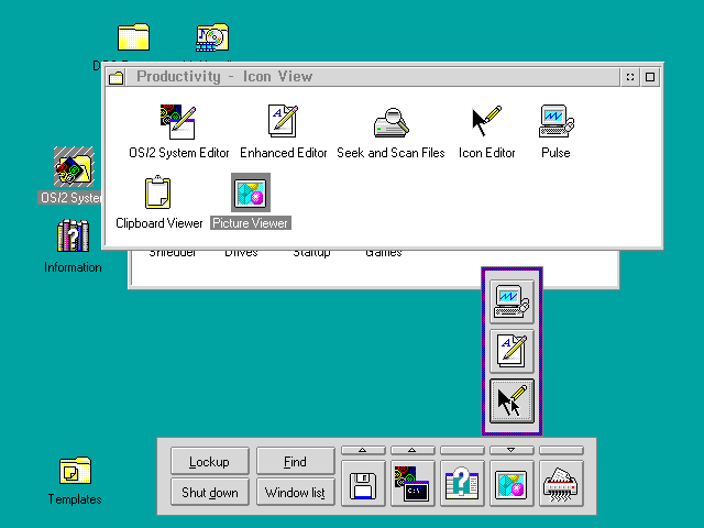OS/2 Warp 3 Drawers