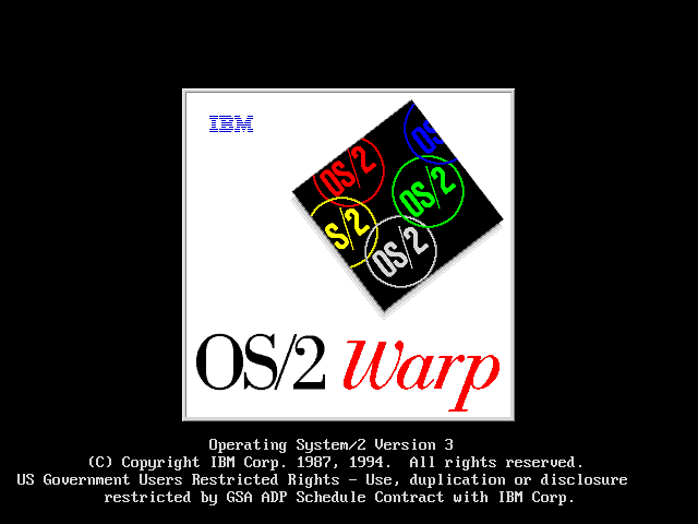 OS/2 Warp 3 Splash
