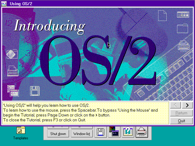 OS/2 Warp 3 Tutorial