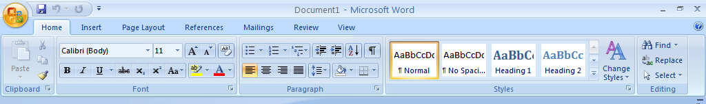 Office 2007 Ribbon UI